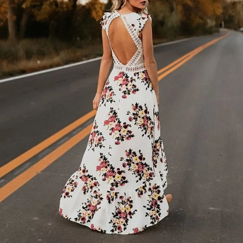 vestido longo floral - Primavera/ Verão 2024